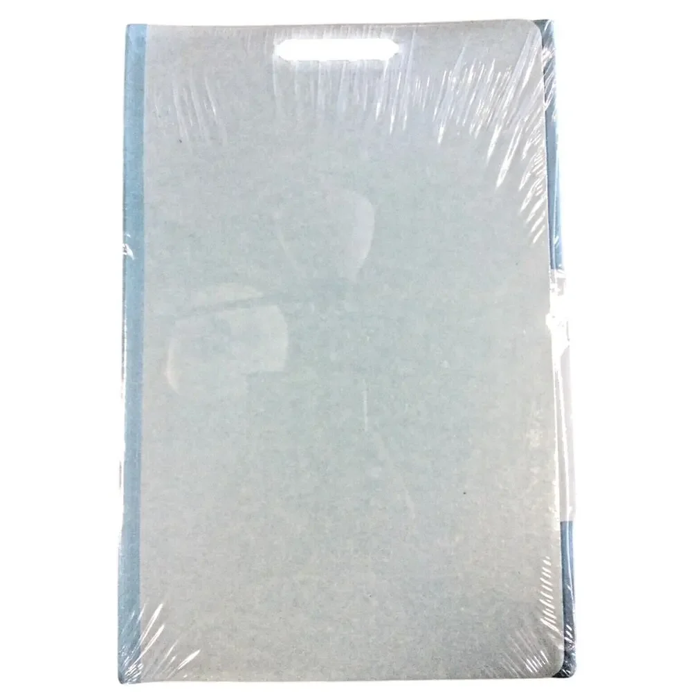 Office Depot Legal Size Blue Classification Folders 2 Dividers 5-Pack Expanded